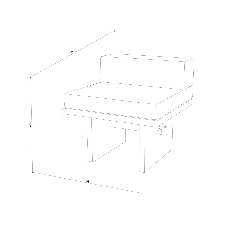 Ahşap Berjer – KAMA Serisi