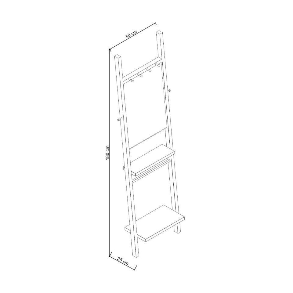 Ahşap Çerçeveli Organizer Ayna