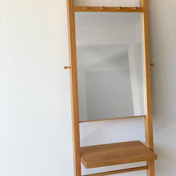 Ahşap Çerçeveli Organizer Ayna