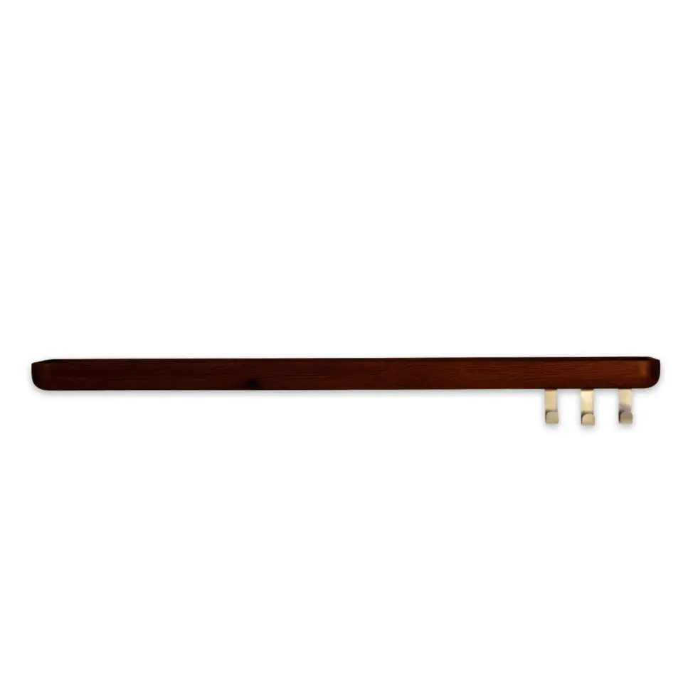 Aynalı Masif Meşe Uçan Raf Forest - 90x15 CM