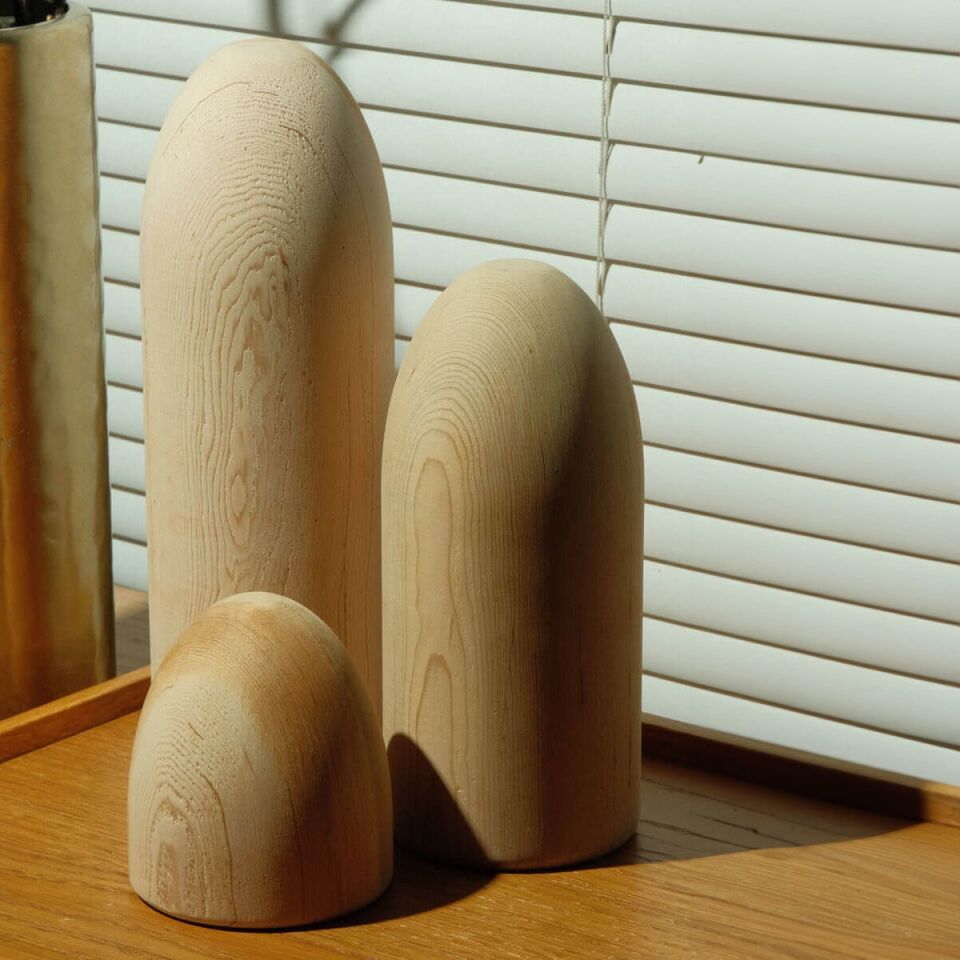 Masif Sedir Kağıt Ağırlığı - BULLET Serisi Raw - 8x18 CM