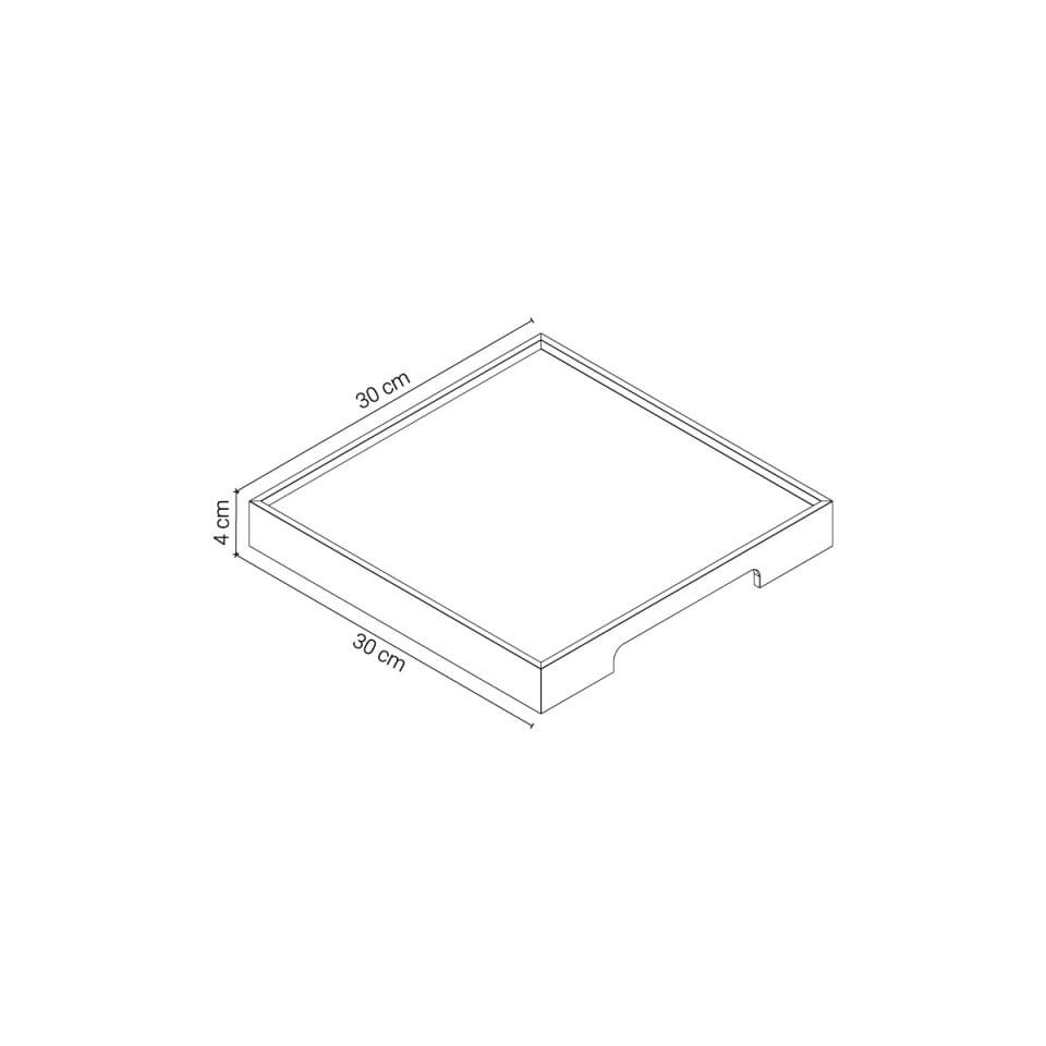Solid Oak Serving Tray – EDGE Series, Square