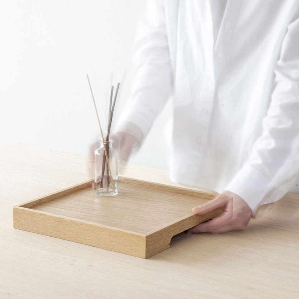 Masif Meşe Sunum Tepsisi – EDGE Serisi