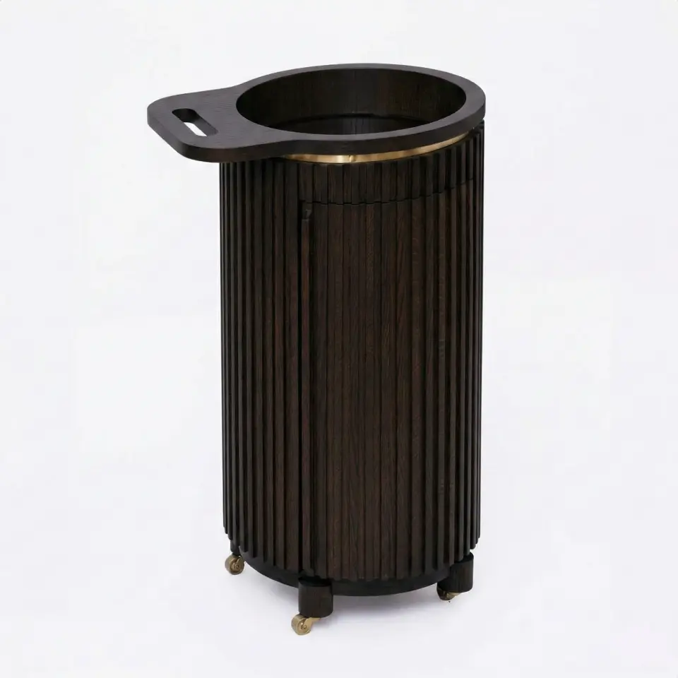 Masif Ahşap Servant 1 - DOCIA MAHZEN Serisi Dark