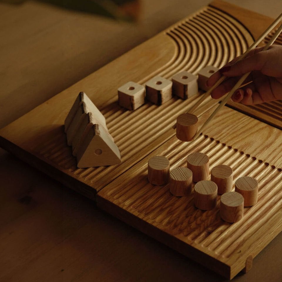 Pineapple Serving Board Set - Solid Oak Wood Serving Set 1