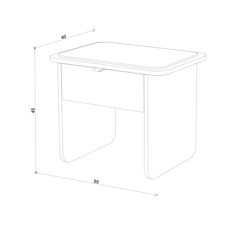 Ahşap Komodin – HOL JR. Serisi