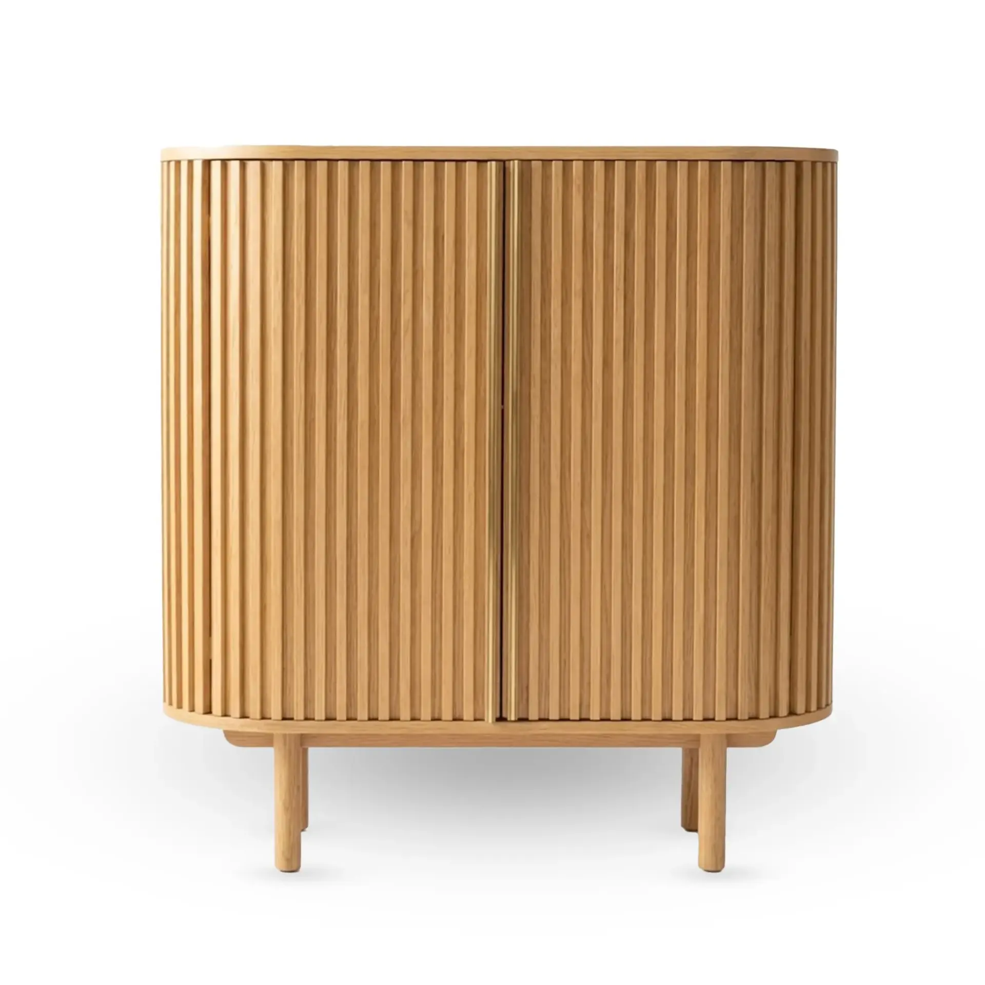 Ahşap İçki Dolabı – DOCIA MAHZEN Serisi Honey