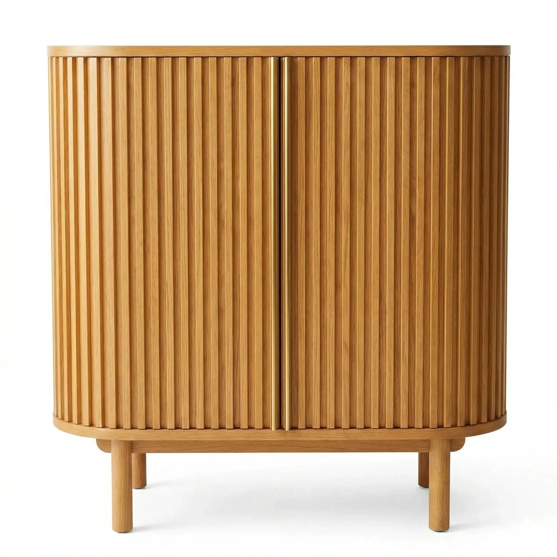 Ahşap İçki Dolabı – DOCIA MAHZEN Serisi Honey