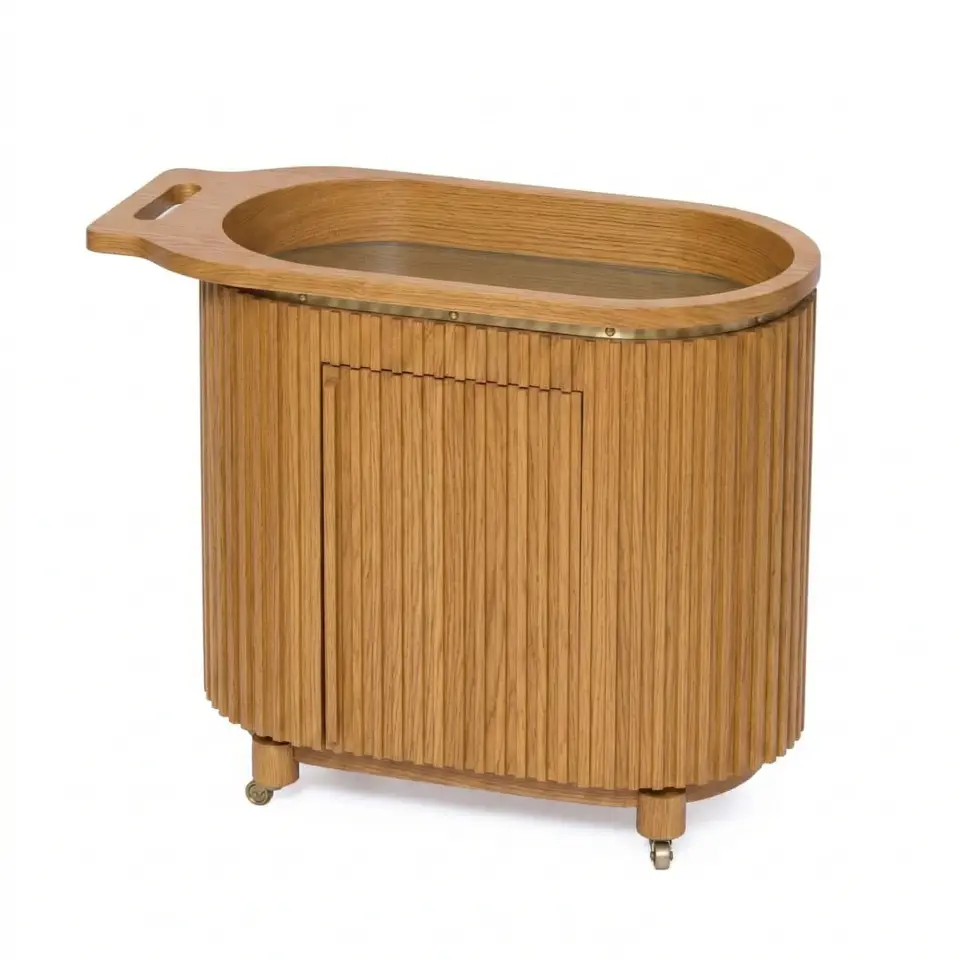 Masif Ahşap Servant 2 - DOCIA MAHZEN Serisi Honey