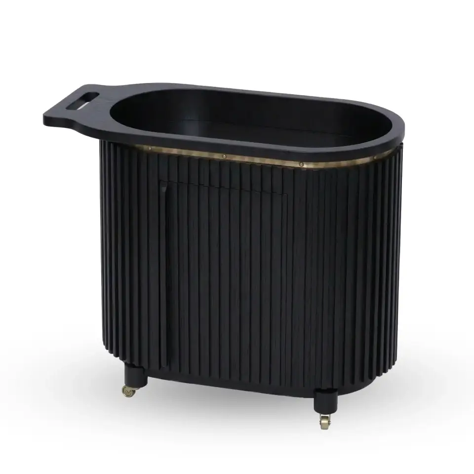 Masif Ahşap Servant 2 - DOCIA MAHZEN Serisi Black