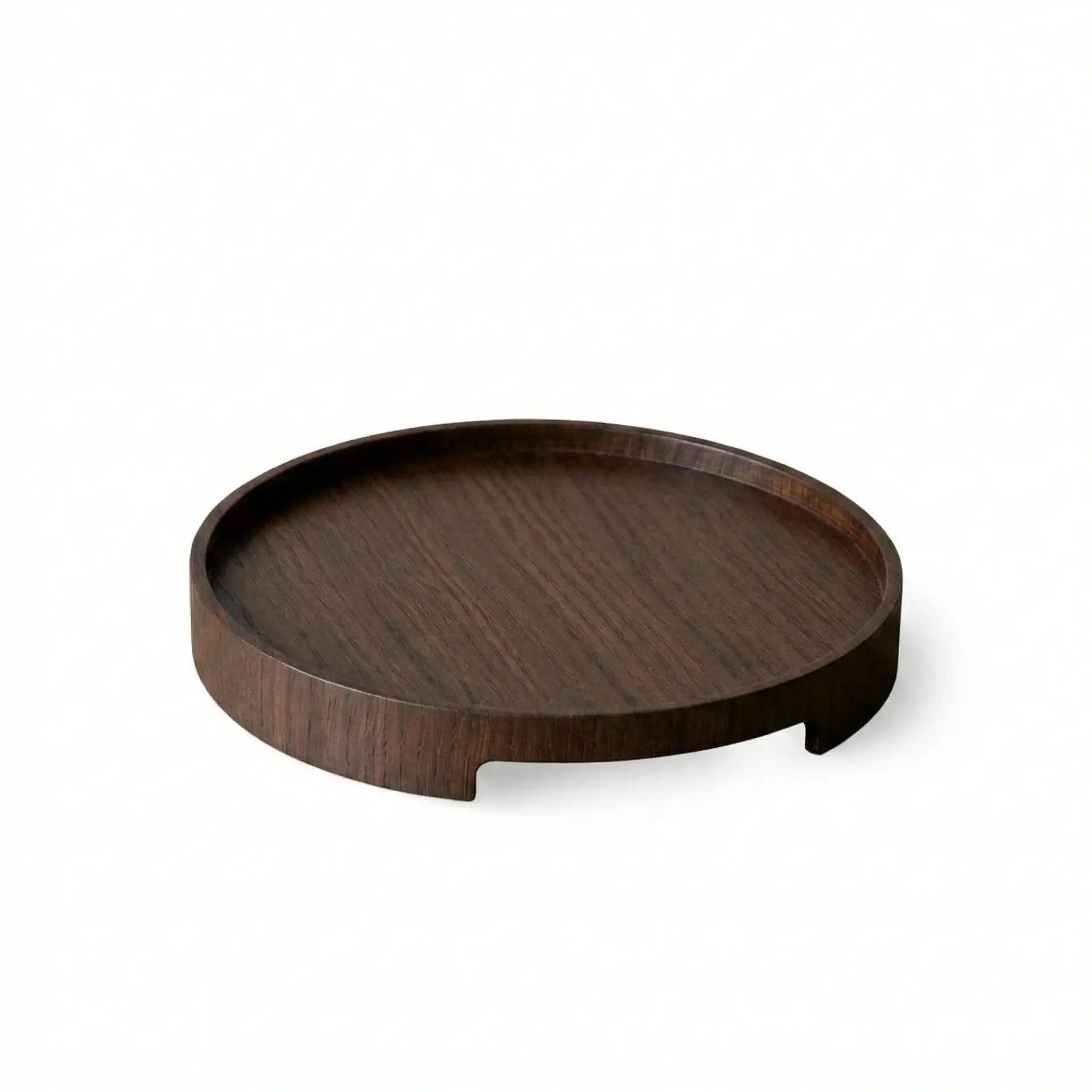 Masif Meşe Yuvarlak Sunum Tepsisi – EDGE Serisi Forest