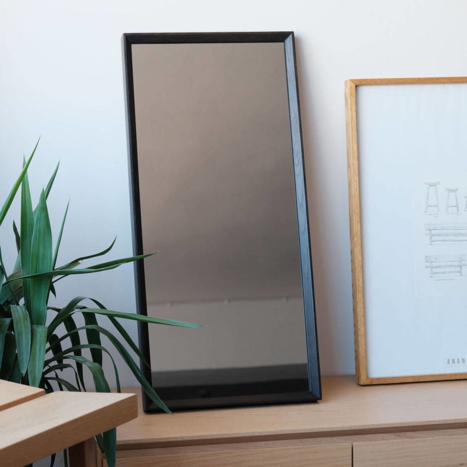 Wooden Framed Smoked Mirror, Medium Size – REGULAR Series