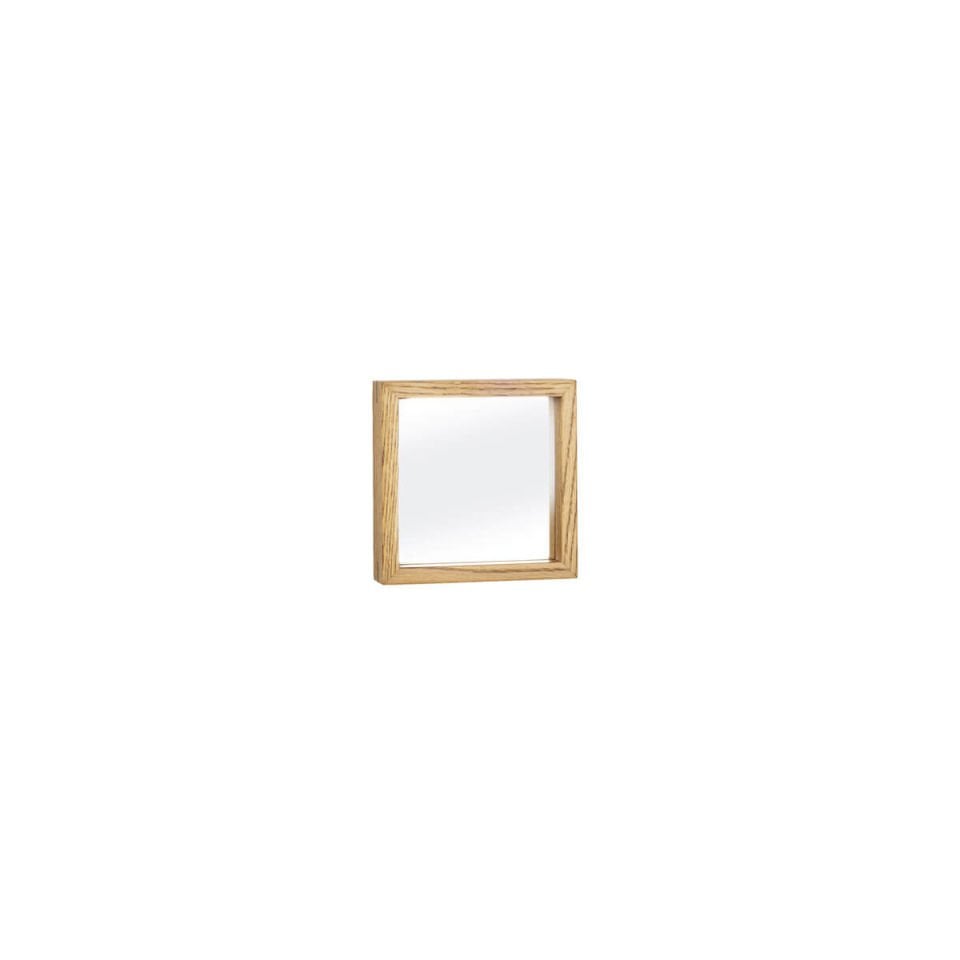 Wooden Framed Mirror, Small Square – EDGE Series