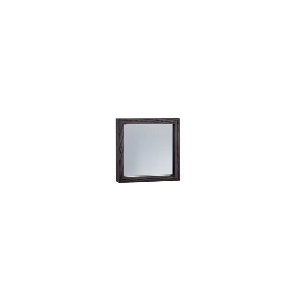 Wooden Framed Smoke Mirror, Small Square – EDGE Series