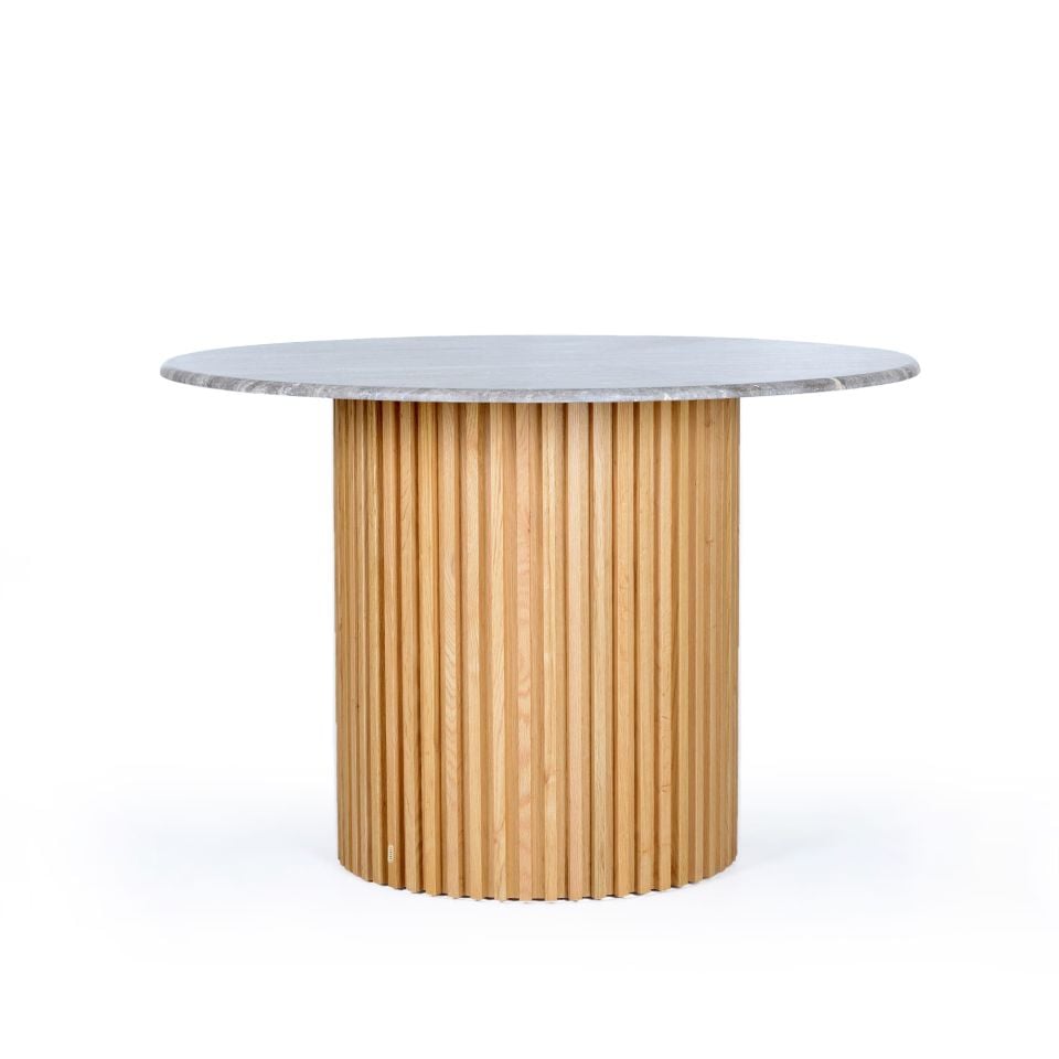 Travertine Round Table – DOCIA Series