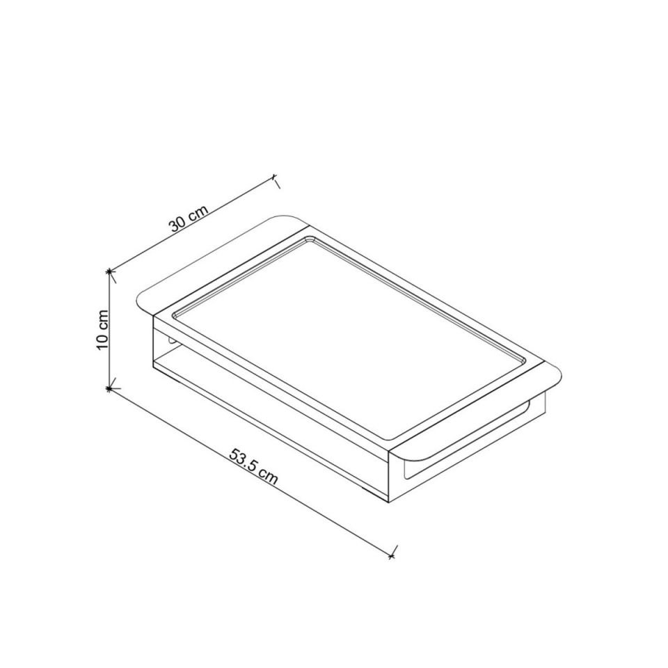Wooden Serving Tray Set, Gold Antique Detail