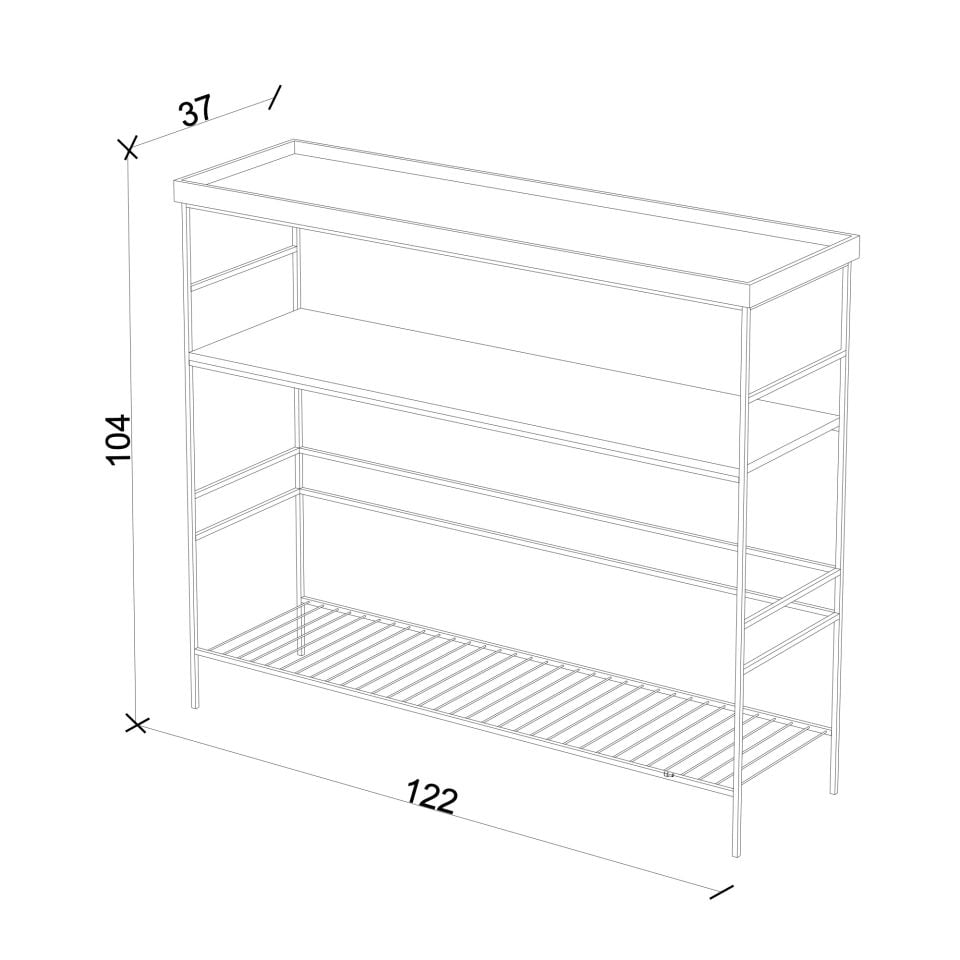 Masif Meşe Dresuar – EDGE Serisi