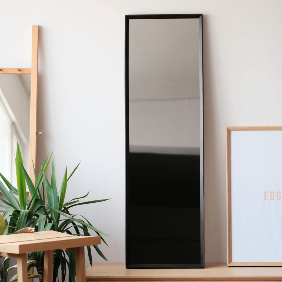 Wooden Framed Smoked Mirror, Long – REGULAR Series