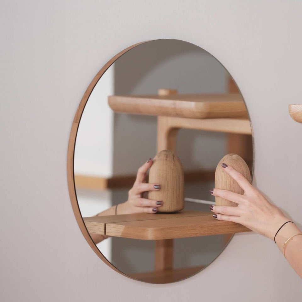 Solid Wood Paperweight / Decorative Object - BULLET Series, Cedar, Small Size