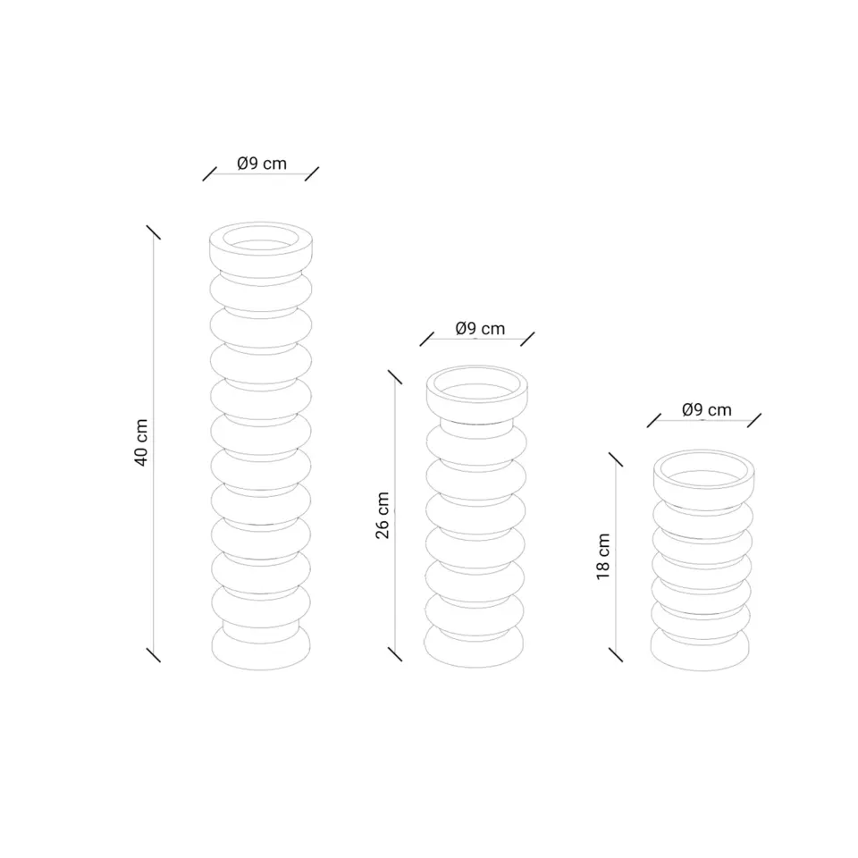 Ahşap Mumluk Seti - SOFRA Serisi