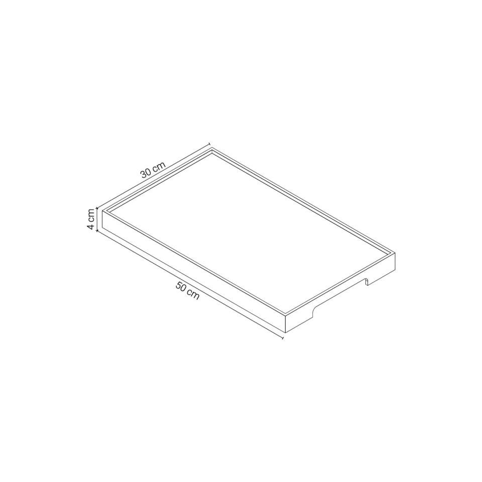 Wooden Serving Tray – EDGE Series, Rectangular