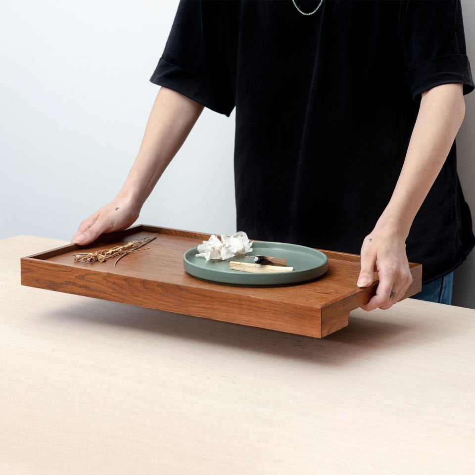 Wooden Serving Tray – EDGE Series, Rectangular