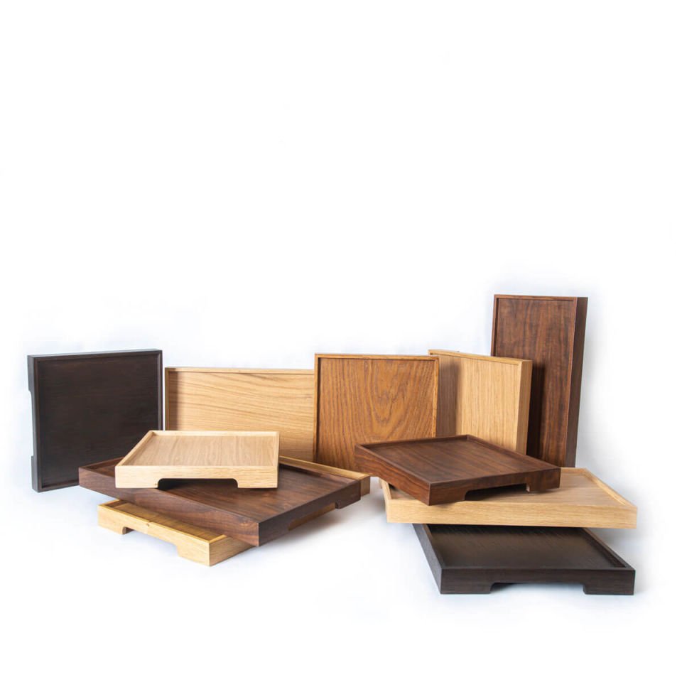 Walnut Serving Tray – EDGE Series, Rectangular