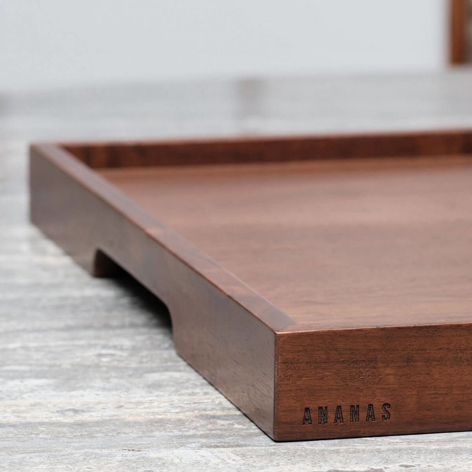 Walnut Serving Tray – EDGE Series, Rectangular