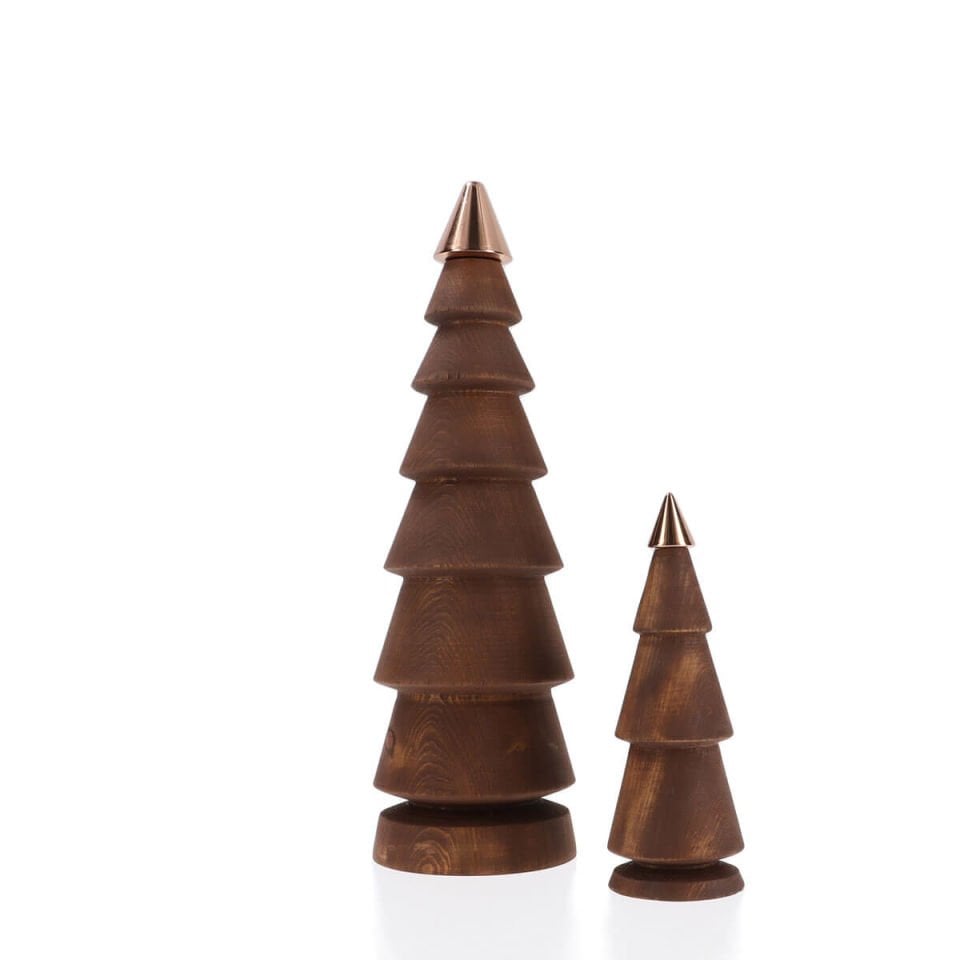 FIR Bronz Başlıklı İkili Yılbaşı Ağacı Seti Forest