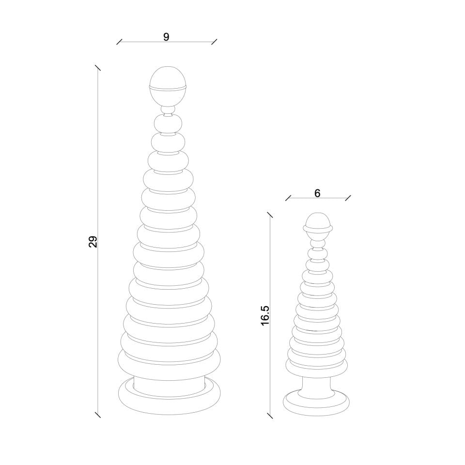 CEDAR Pirinç Başlıklı İkili Yılbaşı Ağacı Seti Forest