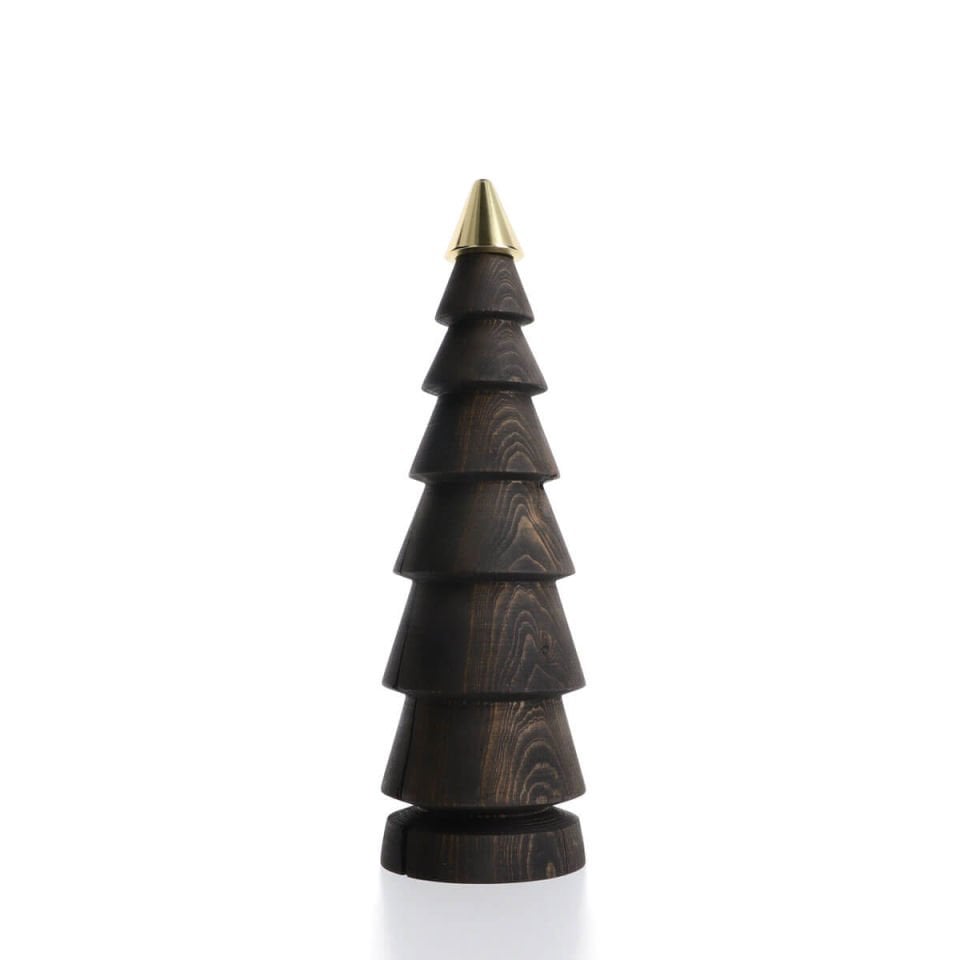 Wooden Christmas Tree FIR – Brass Headed Cedar, Large Dark