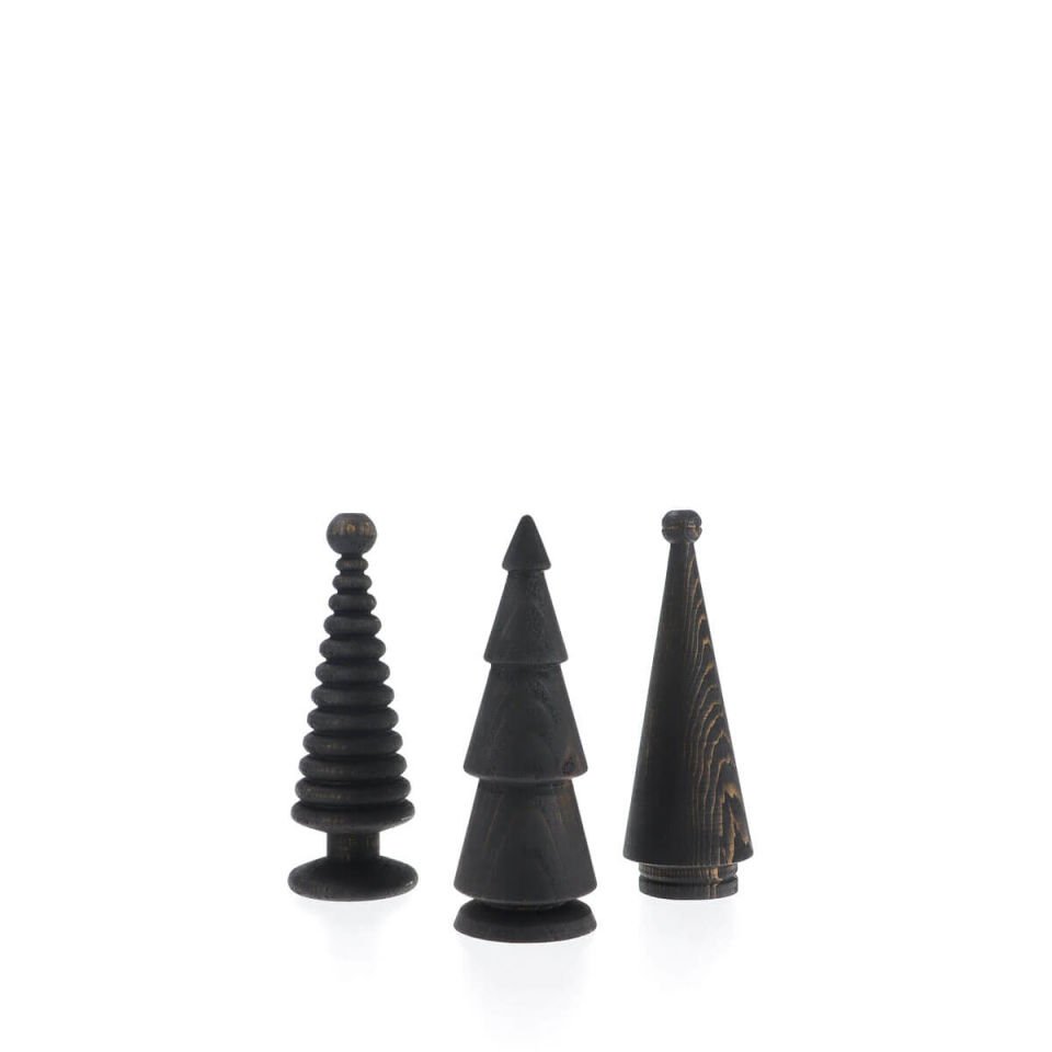 Wooden Christmas Tree Set – Cedar, Medium Dark