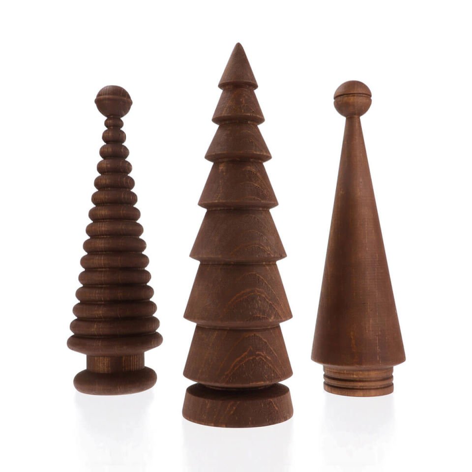 Wooden Christmas Tree Set – Cedar, Large Forest
