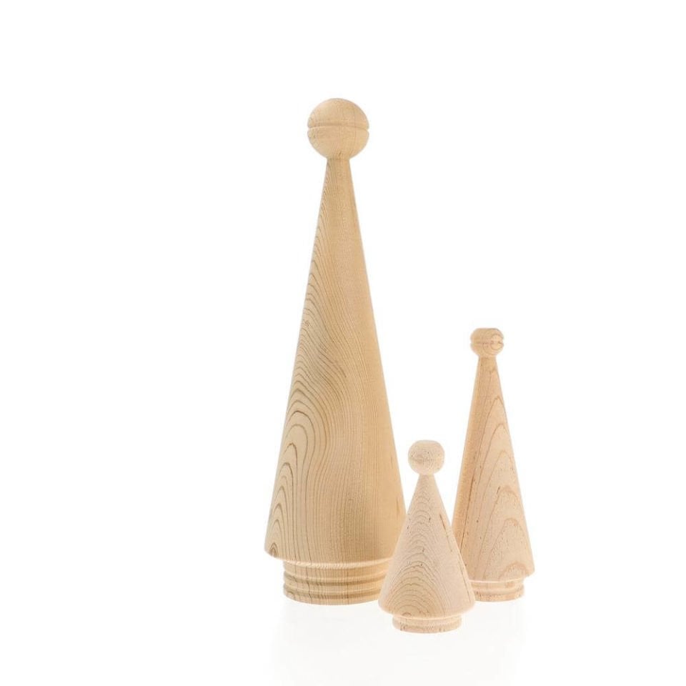 Wooden Christmas Tree Set JUNIPER – Cedar Raw