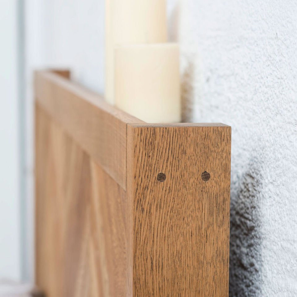 Ahşap Yatak – HERRINGBONE Serisi Raw