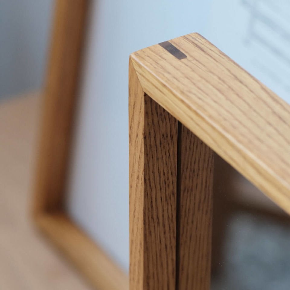 Ahşap Ayna - EDGE Serisi, Kare Honey