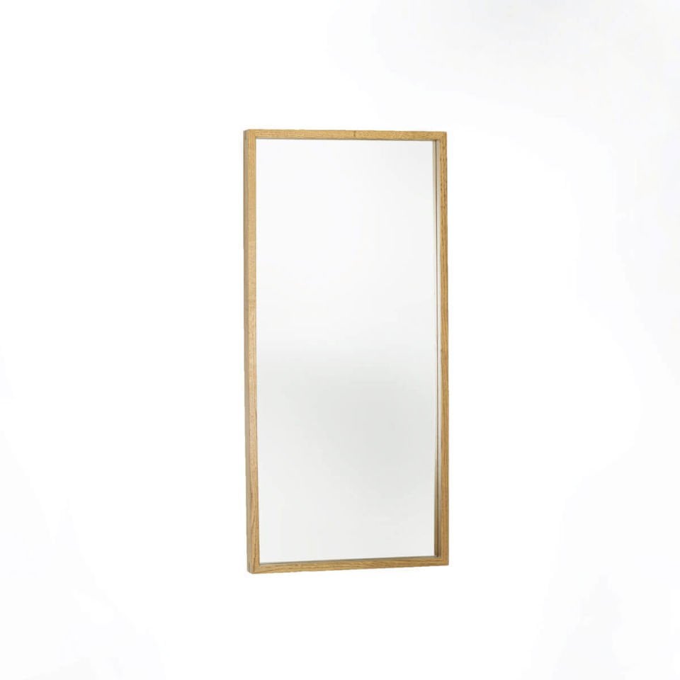 Ahşap Çerçeveli Ayna, Orta Boy – EDGE Serisi Honey