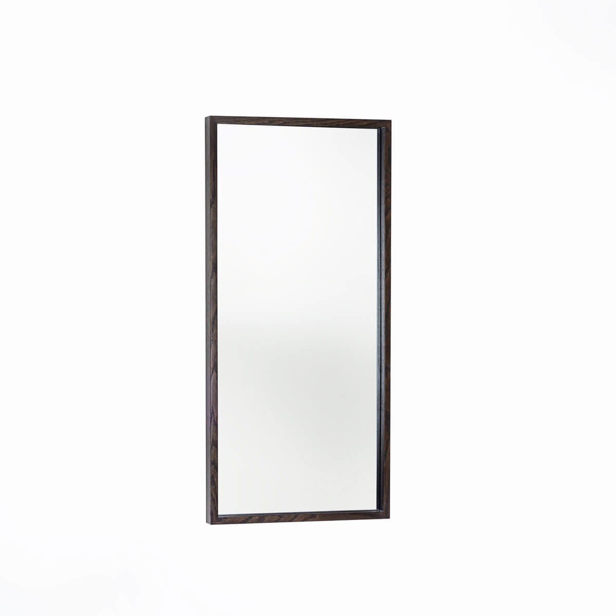 Wooden Framed Mirror, Medium Size – EDGE Series Dark
