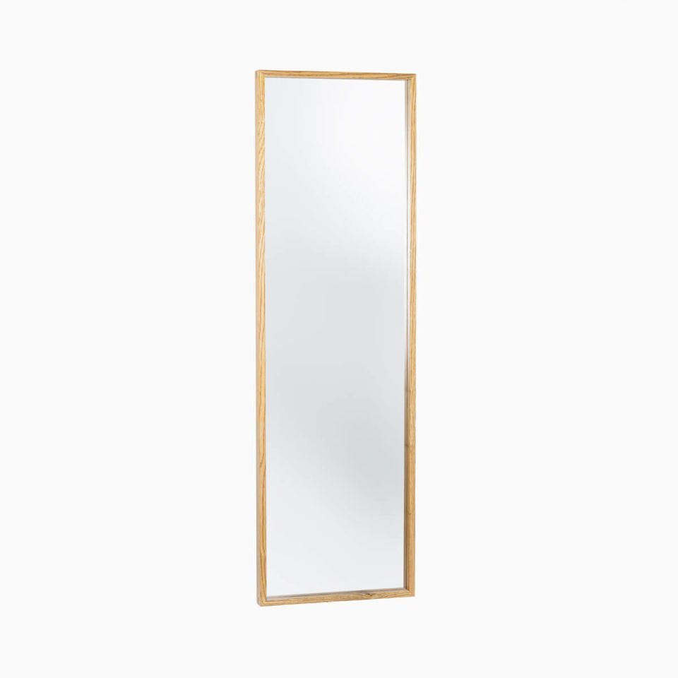 Ahşap Çerçeveli Ayna, Uzun – EDGE Serisi Honey
