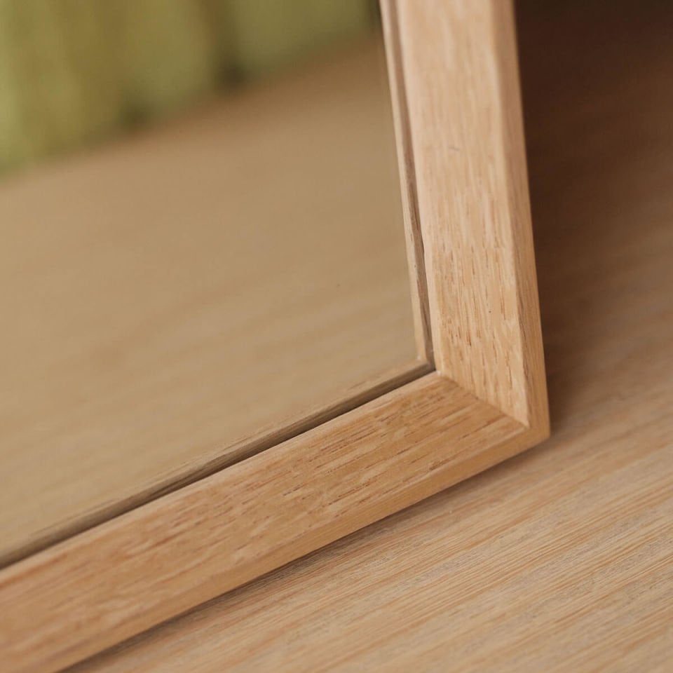 Wooden Framed Mirror, Medium Size – REGULAR Series Raw