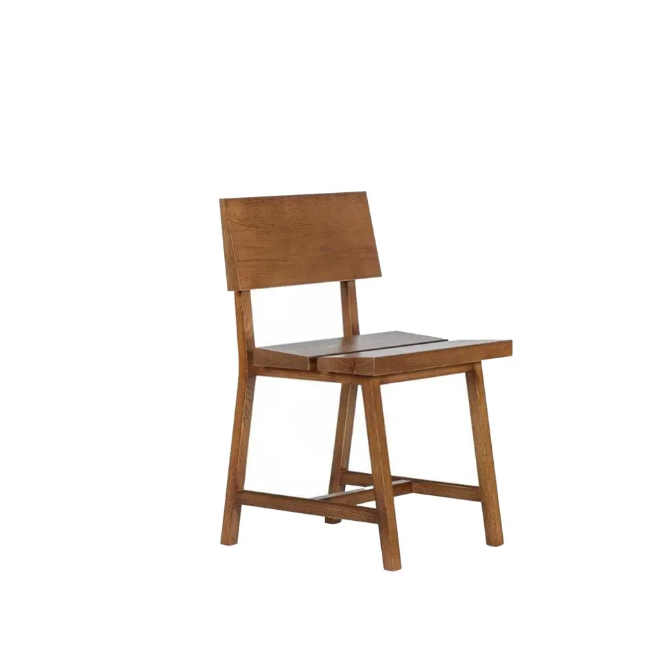 Solid Oak Chair with Backrest – PI Series Forest