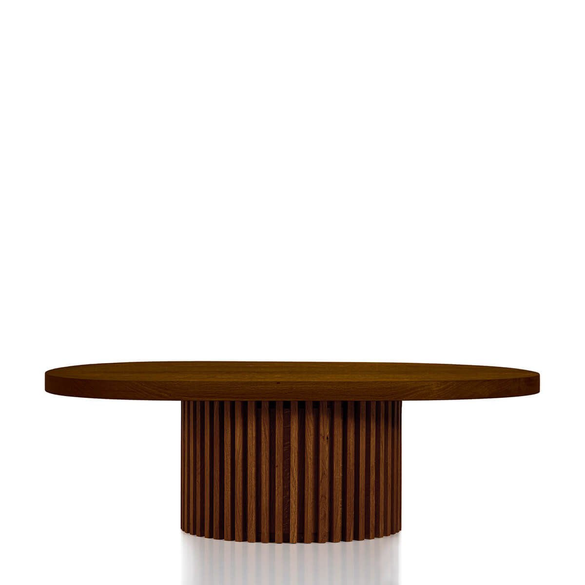 Masif Ahşap Oval Orta Sehpa – DOCIA Serisi Forest