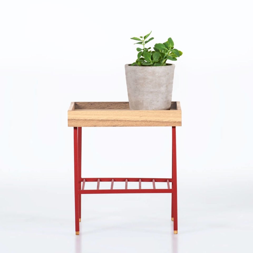 Solid Wood Short Side Table / Flower Pot – EDGE Series