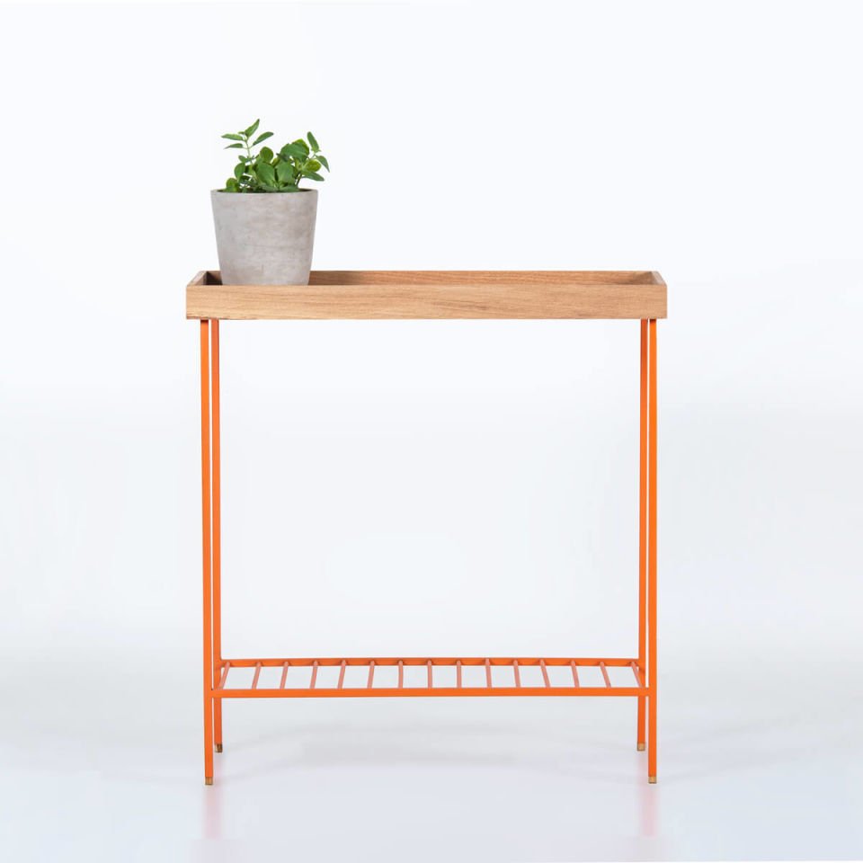 Masif Orta Sehpa – EDGE Serisi, Geniş Honey - TURUNCU