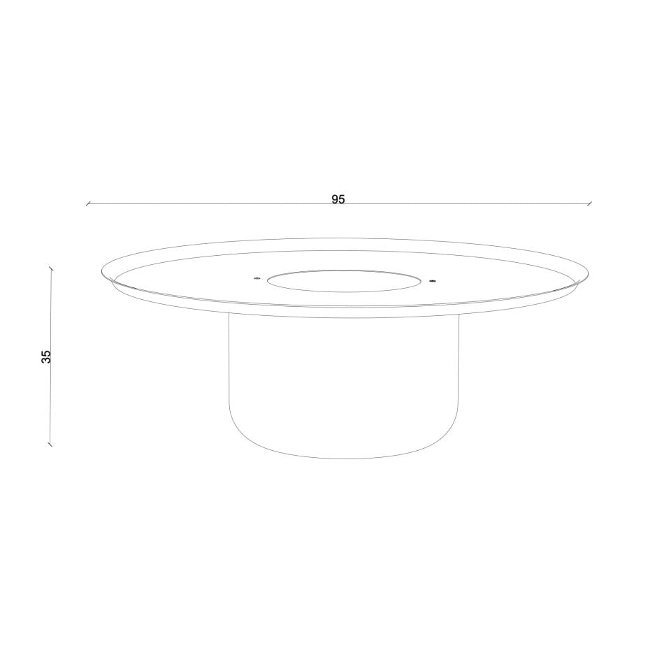 Sedir Orta Sehpa, Düz – SOFRA Serisi
