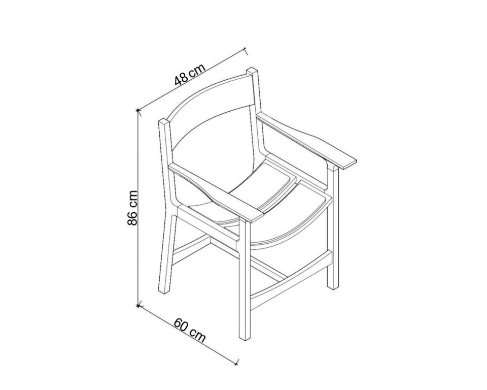Solid Wood Chair 1 - BENT Series