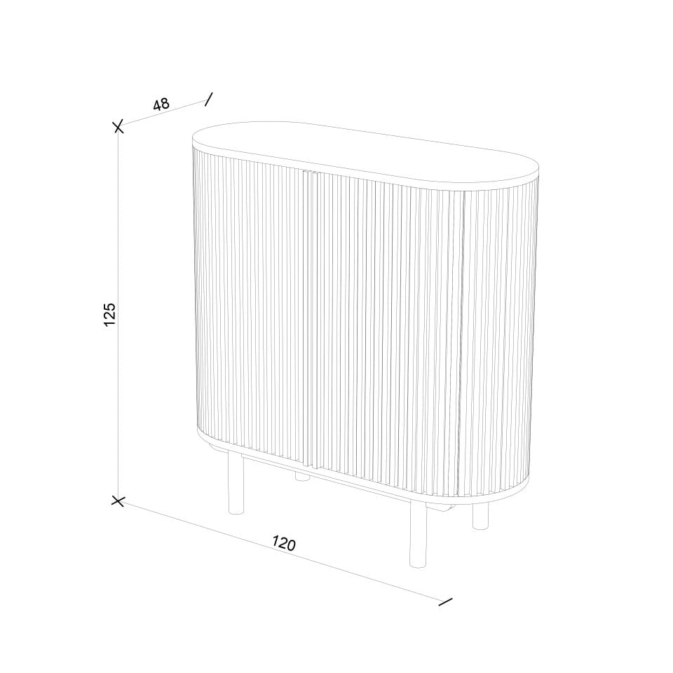 Ahşap İçki Dolabı – DOCIA MAHZEN Serisi Dark