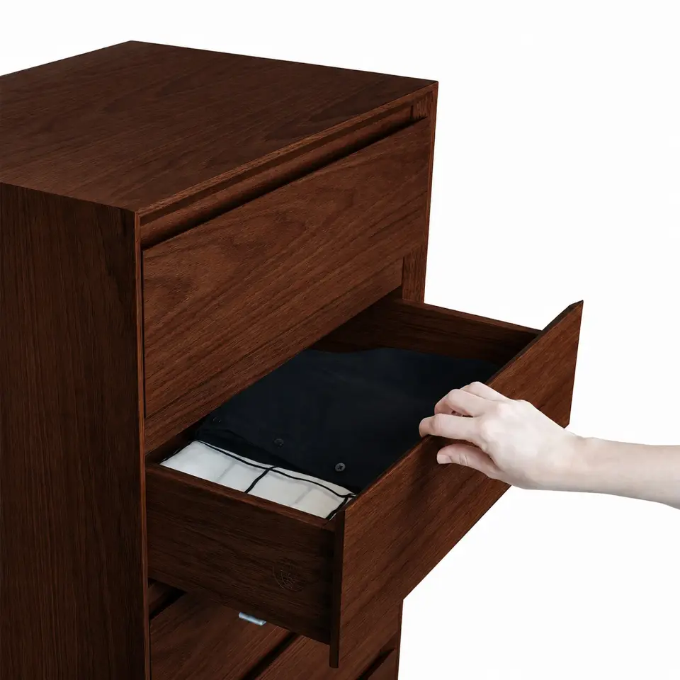 Solid Oak Long Dresser – BEAM Series Forest