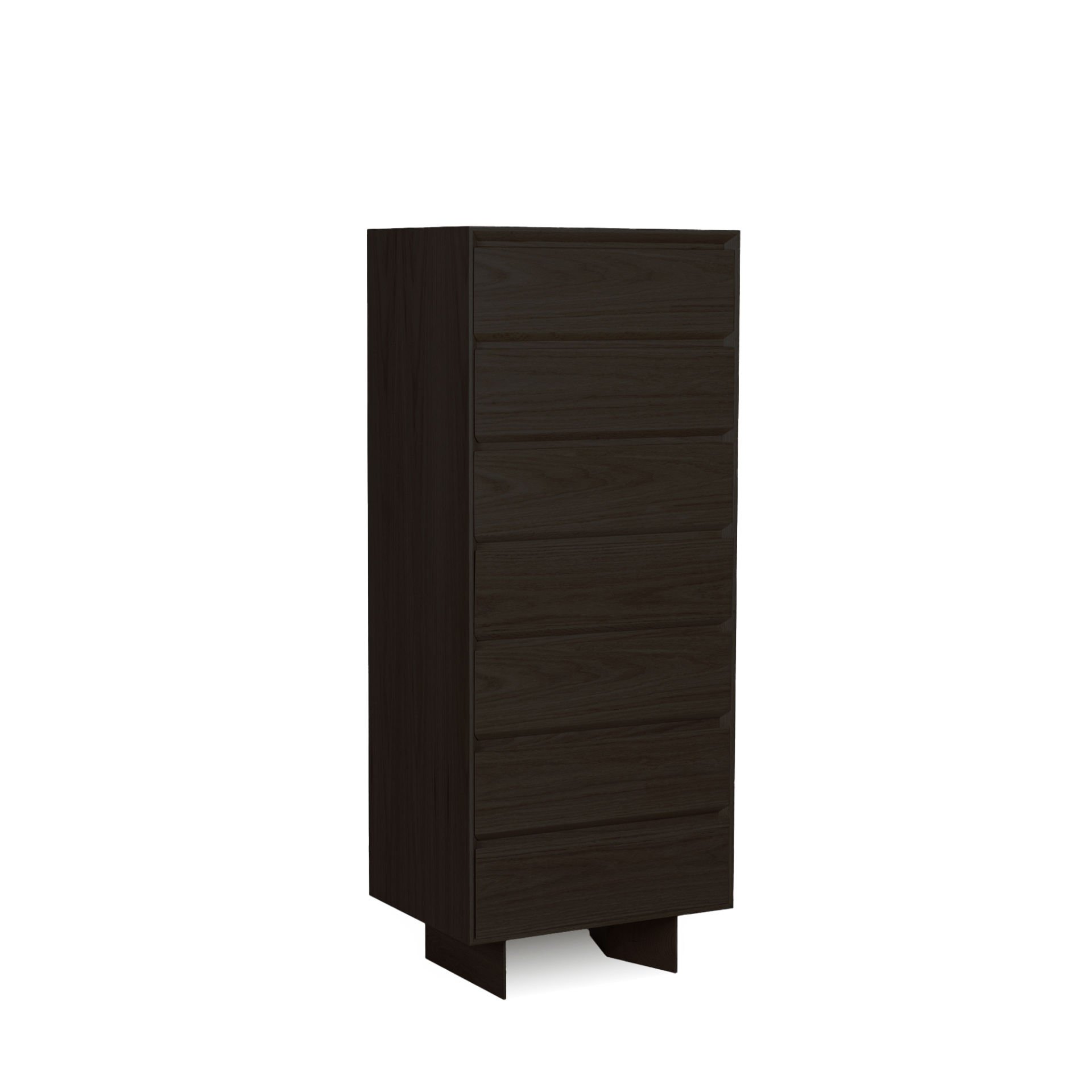 Solid Oak Long Dresser – BEAM Series Dark