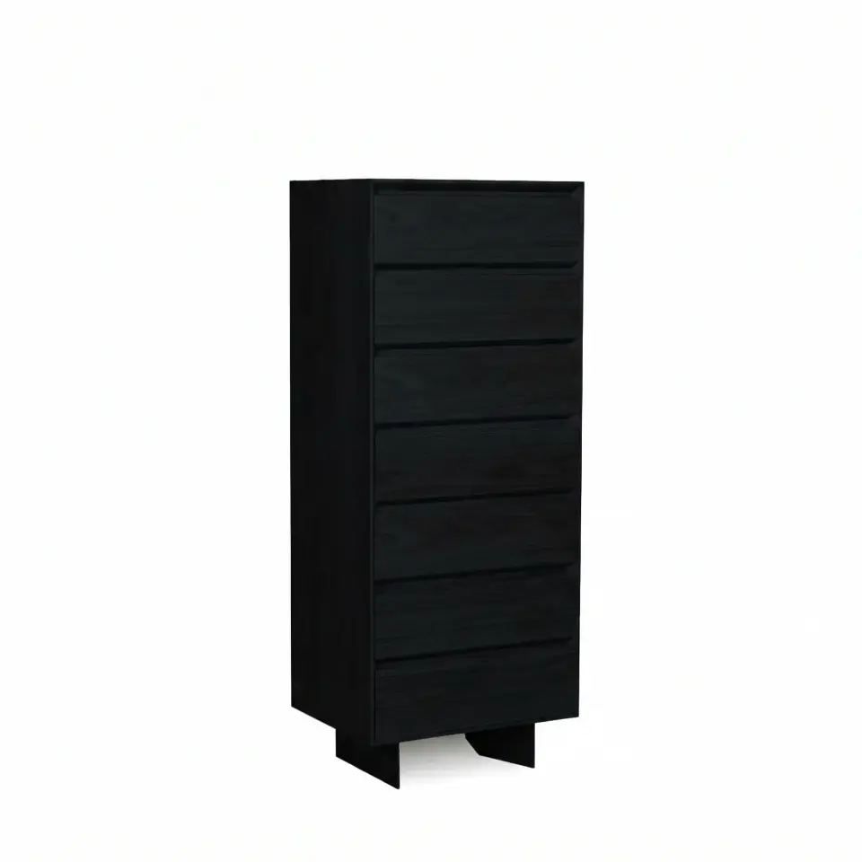 Solid Oak Long Dresser – BEAM Series Dark